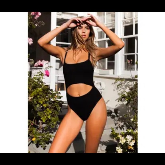 Chloe Rose Other - Chloe Rose Carnation Cut-Out One Piece Black